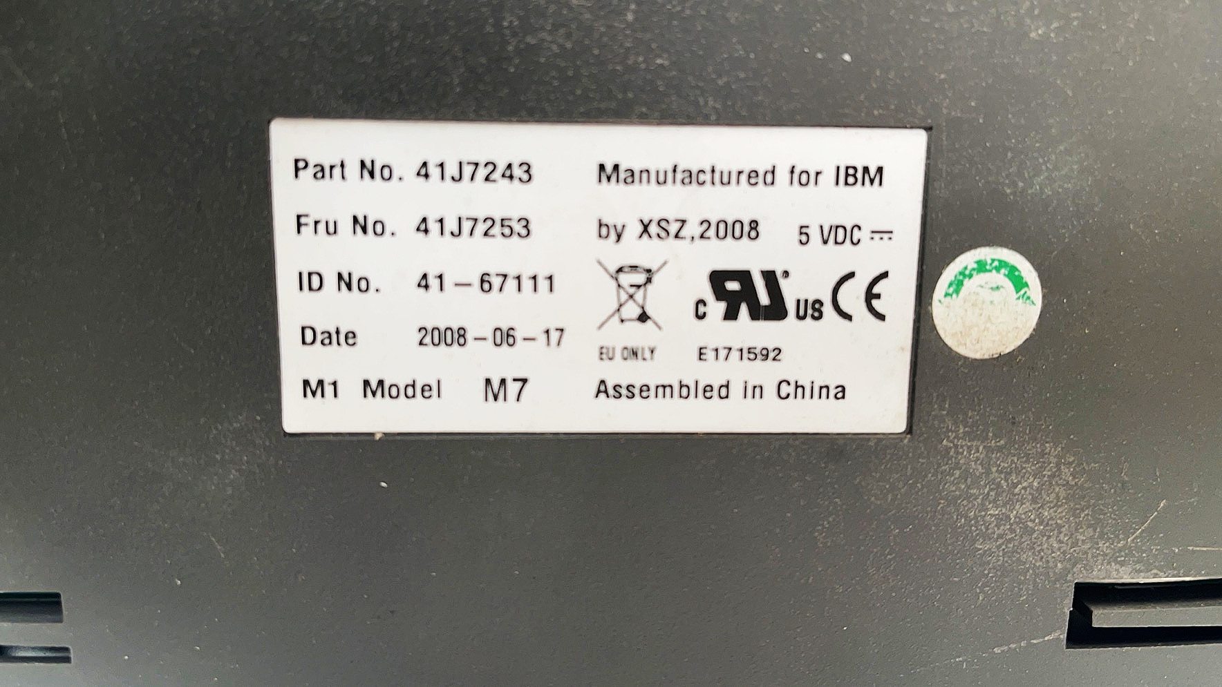 IBM POS 41J7243 41J7253 50Keys Keyboard - features and details