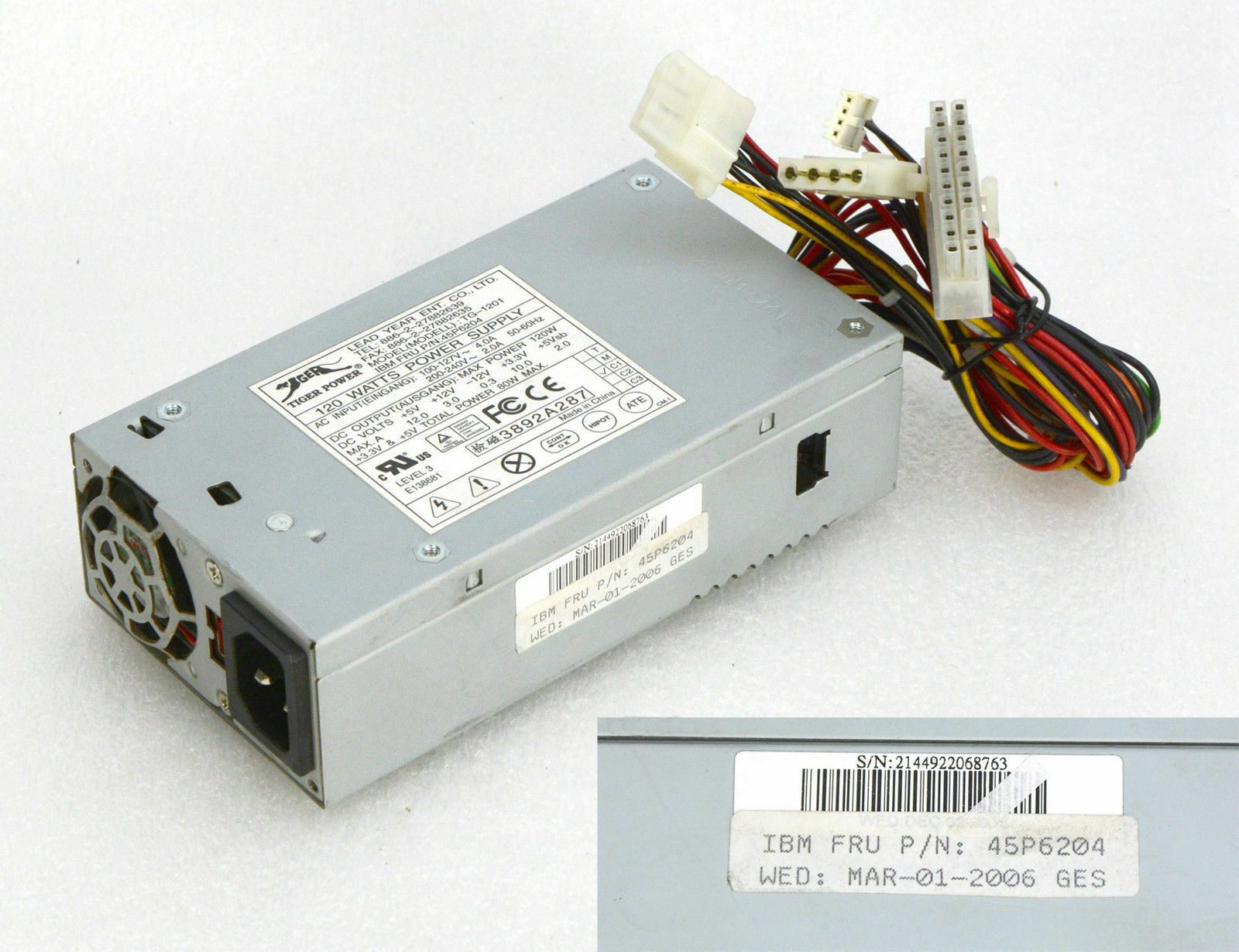 IBM POS Computer Cash Point Surepos 300 Power Supply 45P6204 TG-1201