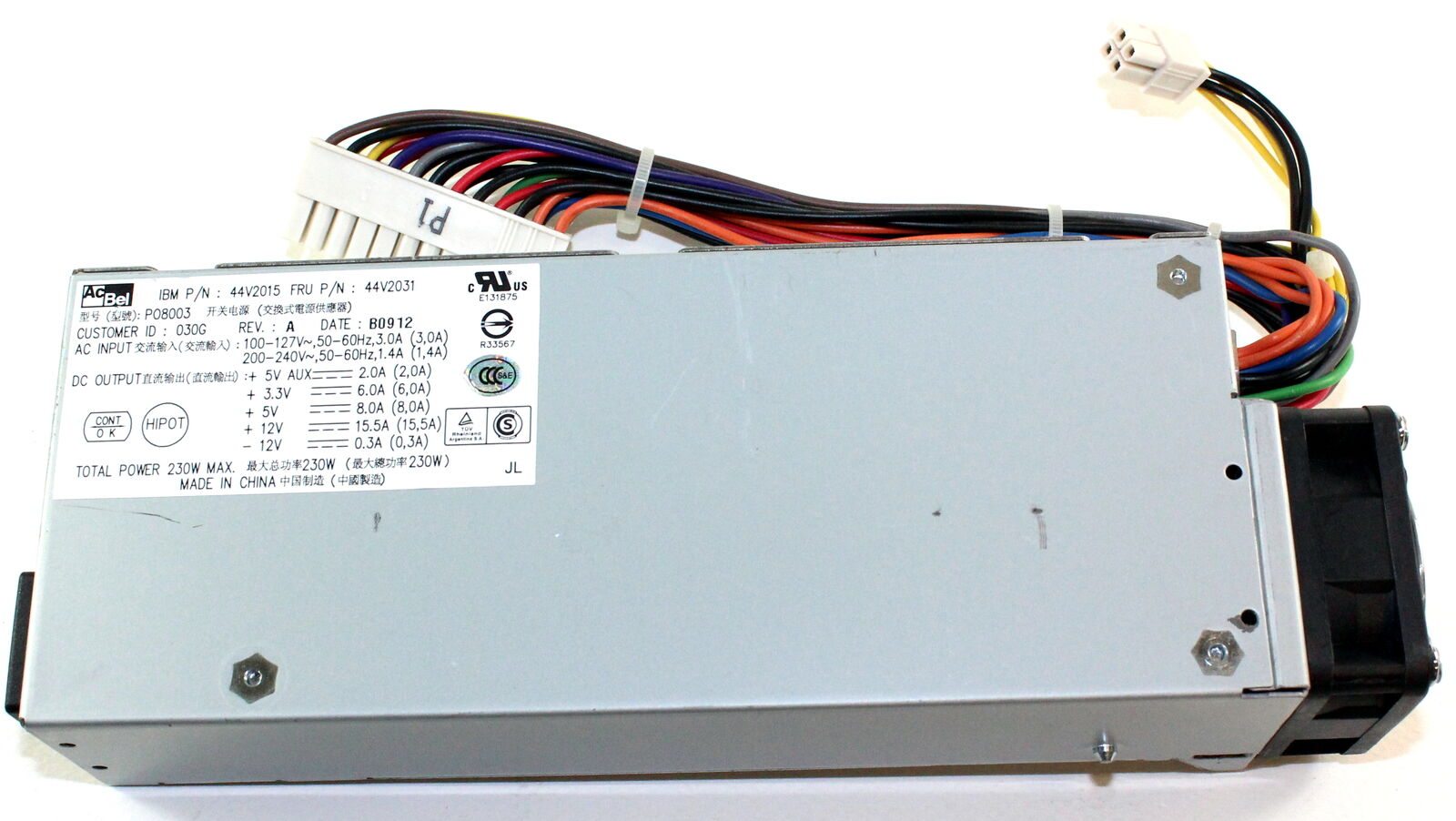 IBM SUREPOS 300 230W PSU POWER SUPPLY 44V2031 ACBEL 44V2015 PO8003-030G 4810-E40
