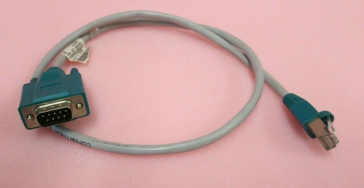 IBM Surepos 500 POS Terminal RS232 Male 9P To RJ45 Cat5 2FT Serial Cable PN57P4083